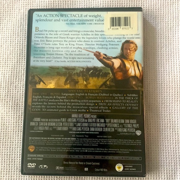 2 for $15 bundle DVD gently used Troy - Picture 2 of 2